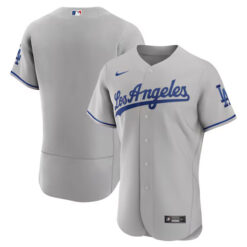 Los Angeles Dodgers Grey Away Game Jersey - All Stitched