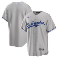 Los Angeles Dodgers Grey Away Jersey - All Stitched