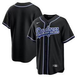 Los Angeles Dodgers Black Fashion Jersey - All Stitched