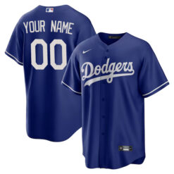 Custom Los Angeles Dodgers Royal Blue Alternate Jersey - All Stitched