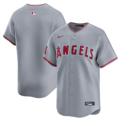 Los Angeles Angels Grey Away Limited Jersey - All Stitched