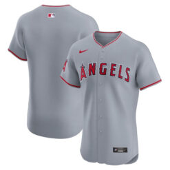 Los Angeles Angels Grey Away Elite Jersey - All Stitched