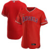 Los Angeles Angels Red Alternate Game Jersey - All Stitched