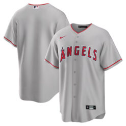 Los Angeles Angels Grey Away Jersey - All Stitched
