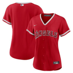 Alternative view of Los Angeles Angels Red Alternate Jersey - All Stitched
