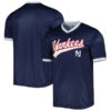 New York Yankees Blank Navy Cooperstown Throwback Jersey - All Stitched