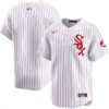 Chicago White Sox Red Pinstripe Throwback Jersey - All Stitched
