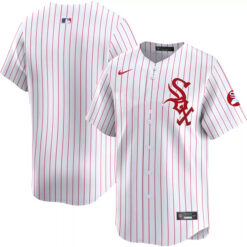 Chicago White Sox Red Pinstripe Throwback Jersey - All Stitched