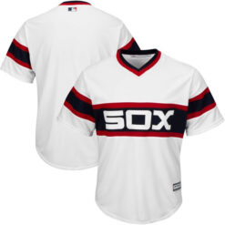 Chicago White Sox White Throwback Jersey - All Stitched