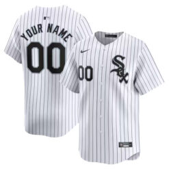 Custom Chicago White Sox White Home Limited Jersey - All Stitched
