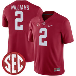 Ryan Williams Alabama Crimson Tide Football Crimson Home Game Jersey - All Stitched