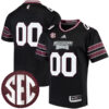 Custom Mississippi State Bulldogs Football Black Premier Jersey - All Stitched