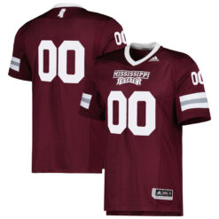 Alternative view of Custom Mississippi State Bulldogs Football Maroon Premier Jersey - All Stitched