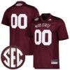 Custom Mississippi State Bulldogs Football Maroon Dowsing X Bell 50th Anniversary Jersey - All Stitched