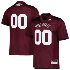 Alternative view of Custom Mississippi State Bulldogs Football Maroon Dowsing X Bell 50th Anniversary Jersey - All Stitched