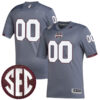 Custom Mississippi State Bulldogs Football Grey Premier Strategy Jersey - All Stitched