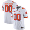 Custom Clemson Tigers Football White Game Jersey - All Stitched