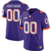 Custom Clemson Tigers College Purple Game Jersey - All Stitched