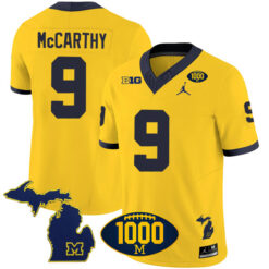 J.J. McCarthy Michigan Wolverines Football Maize Vapor F.U.S.E Limited Jersey - All Stitched