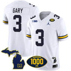 Rashan Gary Michigan Wolverines Football White Vapor F.U.S.E Limited Jersey - All Stitched