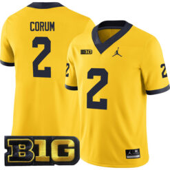 Blake Corum Michigan Wolverines Football Maize Alternate Jersey - All Stitched