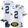 Blake Corum Michigan Wolverines Football White Vapor F.U.S.E Limited Jersey - All Stitched