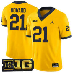 Desmond Howard Michigan Wolverines Football Maize Alternate Jersey - All Stitched