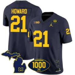 Desmond Howard Michigan Wolverines Football Navy Vapor F.U.S.E Limited Jersey - All Stitched