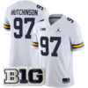 Aidan Hutchinson Michigan Wolverines Football White Away Jersey - All Stitched