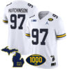 Aidan Hutchinson Michigan Wolverines Football White Vapor F.U.S.E Limited Jersey - All Stitched