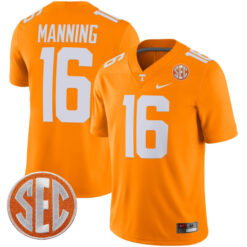 Peyton Manning Tennessee Volunteers Football Orange Home Game Jersey - All Stitched