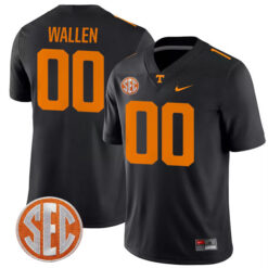 Morgan Wallen Tennessee Volunteers Football Black Alternate Game Jersey - All Stitched