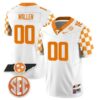 Morgan Wallen Tennessee Volunteers Football Checkerboard White Jersey - All Stitched