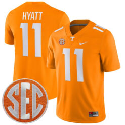 Jalin Hyatt Tennessee Volunteers Football Orange Home Game Jersey - All Stitched