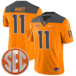 Jalin Hyatt Tennessee Volunteers Football Reverse Anthracite Jersey - All Stitched