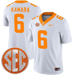 Alvin Kamara Tennessee Volunteers Football White Away Game Jersey - All Stitched