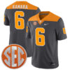 Alvin Kamara Tennessee Volunteers Football Anthracite Game Jersey - All Stitched