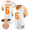 Alvin Kamara Tennessee Volunteers Football Checkerboard White Jersey - All Stitched