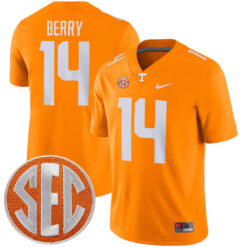 Eric Berry Tennessee Volunteers Football Orange Home Game Jersey - All Stitched