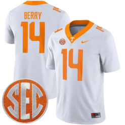 Eric Berry Tennessee Volunteers Football White Away Game Jersey - All Stitched