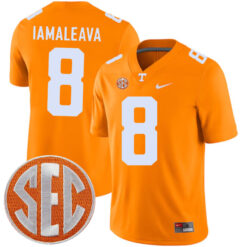 Nico Iamaleava Tennessee Volunteers Football Orange Home Game Jersey - All Stitched