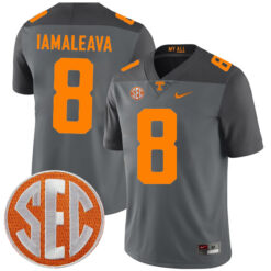 Nico Iamaleava Tennessee Volunteers Football Smokey Grey Alternate Game Jersey - All Stitched
