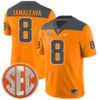Nico Iamaleava Tennessee Volunteers Football Reverse Anthracite Jersey - All Stitched