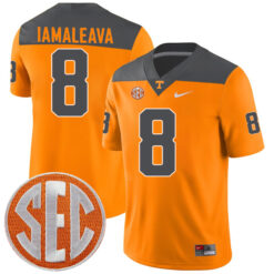 Nico Iamaleava Tennessee Volunteers Football Reverse Anthracite Jersey - All Stitched