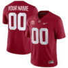 Custom Alabama Crimson Tide Football Crimson Home Game Jersey - All Stitched