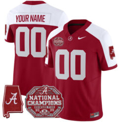 Personalized Alabama Crimson Tide Football Alternate Crimson Vapor F.U.S.E Limited Jersey - All Stitched