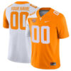 Custom Tennessee Volunteers Football Orange White Mashup Jersey - All Stitched