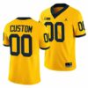 Custom Michigan Wolverines Football Maize Alternate Game Jersey - All Stitched