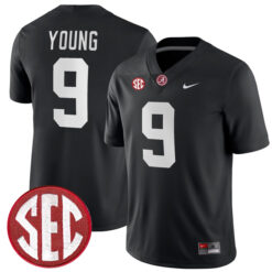 Bryce Young Alabama Crimson Tide Football Black Alternate Game Jersey - All Stitched