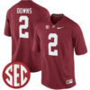 Caleb Downs Alabama Crimson Tide Football Crimson Alumni Jersey - All Stitched